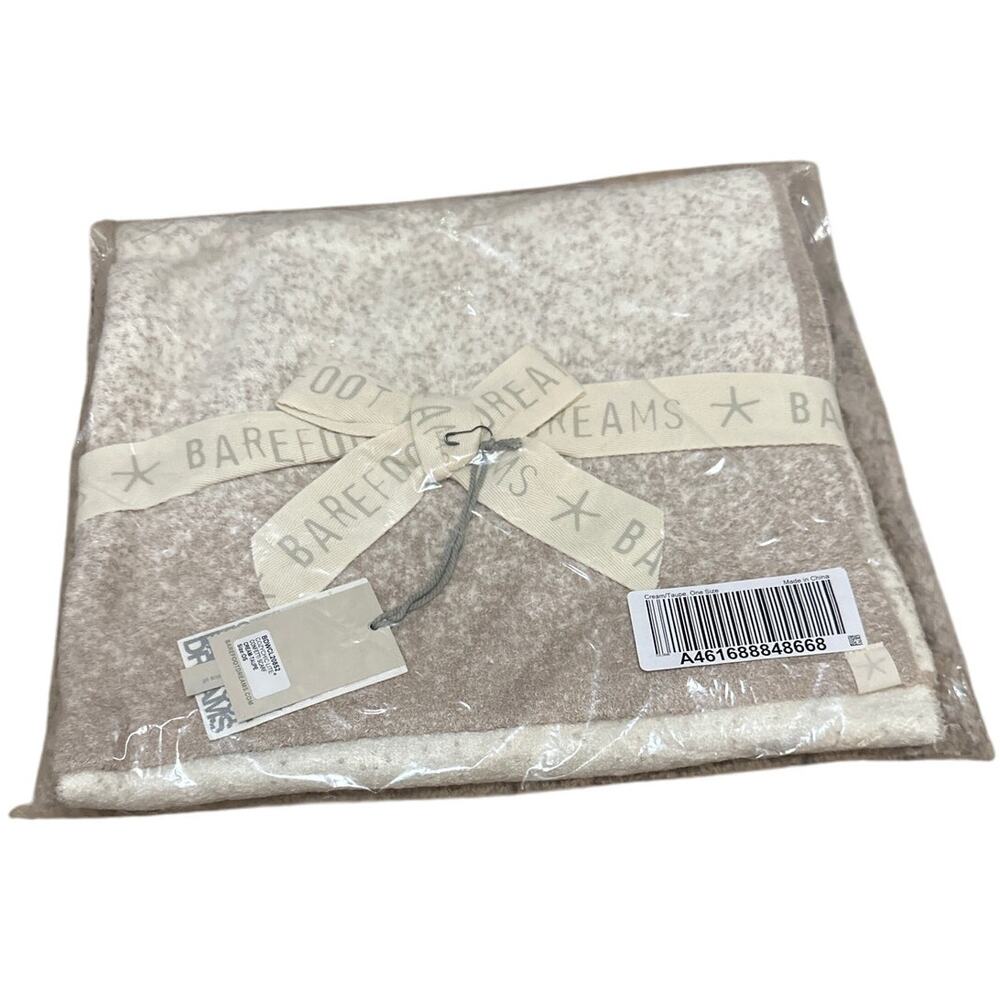 NWT Barefoot Dreams CozyChic Lite Confetti Scarf Cream Taupe Neutral Cozy Gift